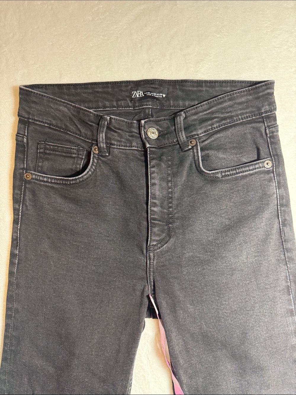 Zara Black High-Rise Flare Jeans - Picture 5 of 9